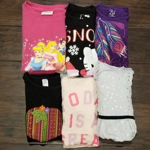 Hello Kitty and Disney Girl Mixed Top Bundle